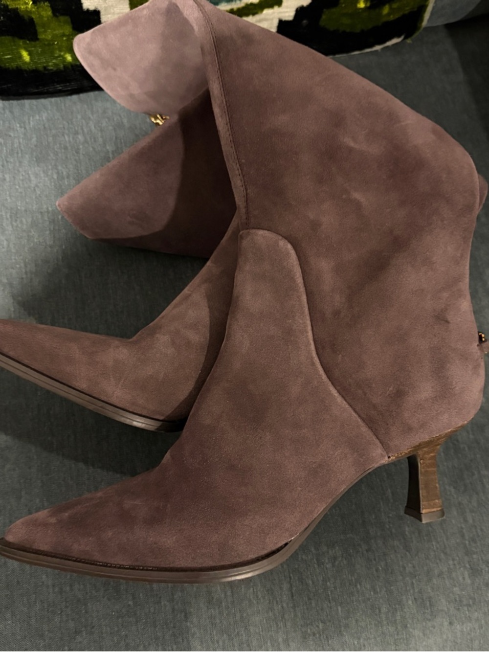 NEW Circus NY by Sam Edelman Yulia Tall Kitten Heel Suede Boots 9 Wide Calf - Picture 15 of 16